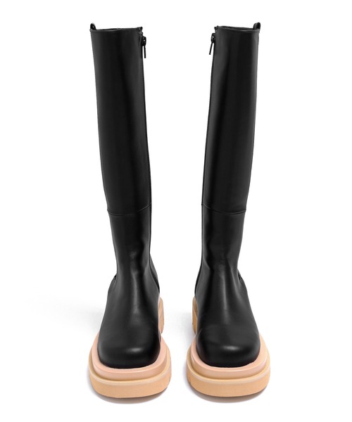 minsobi☆ロングブーツ☆25【新品未使用】 minsobi（ミンソビ） ブーツ 厚底ロングブーツ レディース : ZOZOTOWN