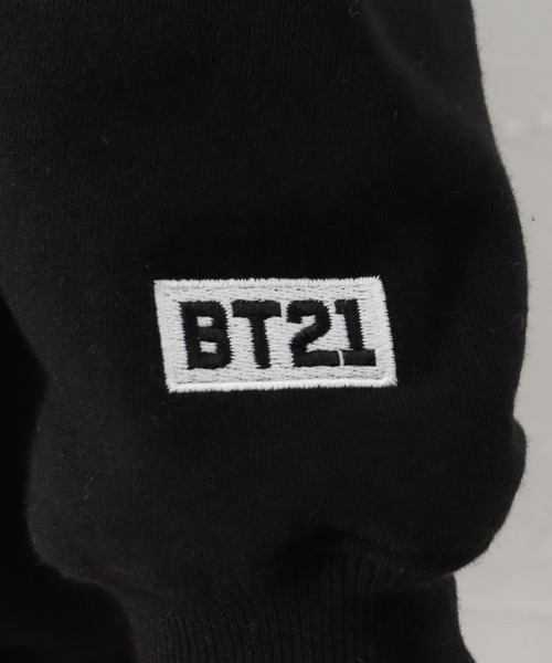 BT21 パーカー ビーティーイシビル プルパーカー レディース