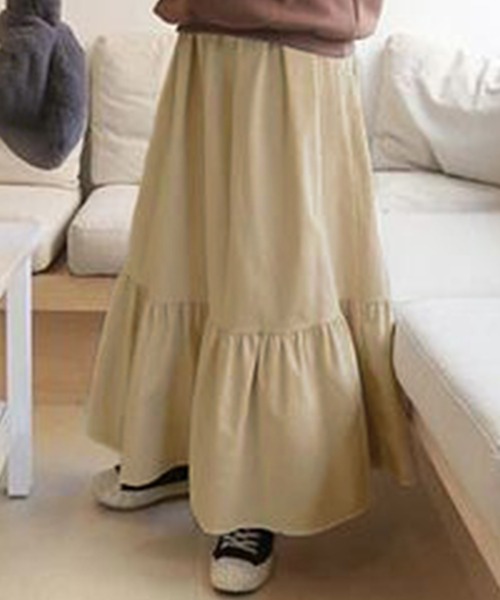 DAY CLOSET スカート 「ロング丈/中厚手」大人っぽ コーデュロイ