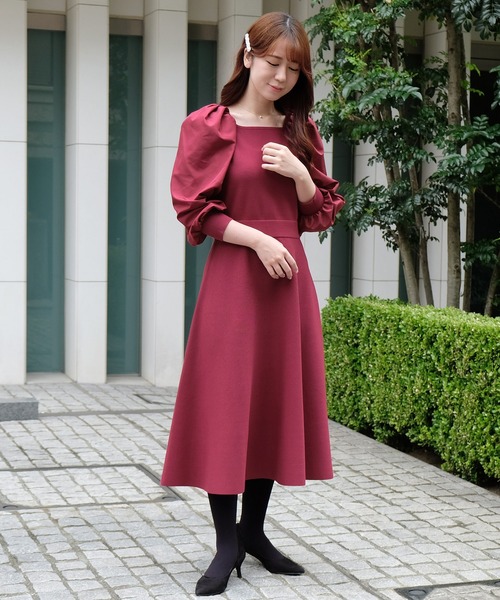 ワンピース 美人百花 10月号掲載 シェルストレッチ ワンピース Zozotown Yahoo 店 通販 Yahoo ショッピング