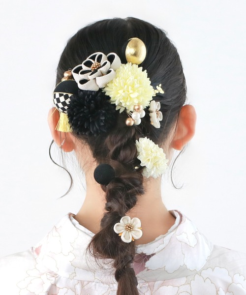 KYOETSU（京越） 成人式・卒業式用 髪飾り 美和花 12点セット