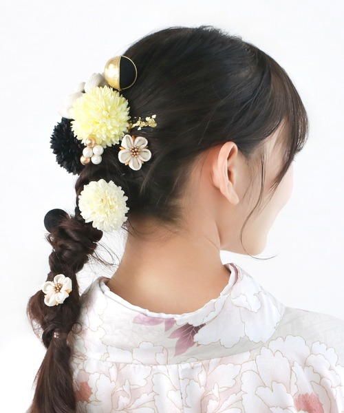 KYOETSU（京越） 成人式・卒業式用 髪飾り 美和花 12点セット