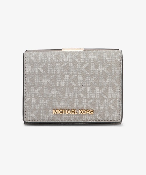 ✨新品✨MICHEAL KORS マイケルコース 三つ折り 財布 グレー 新品☆MICHEL KORS 三つ折り財布 グレー 激レア 正規品 人気色