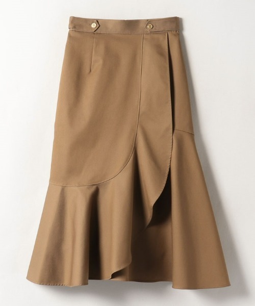 美品23SS✨LOULOU WILLOUGHBY シャンブレーカスケードスカート LOULOU WILLOUGHBY スカート 「LOULOU WILLOUGHBY」シャンブレー