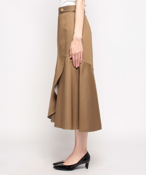 美品23SS✨LOULOU WILLOUGHBY シャンブレーカスケードスカート LOULOU WILLOUGHBY スカート 「LOULOU WILLOUGHBY」シャンブレー