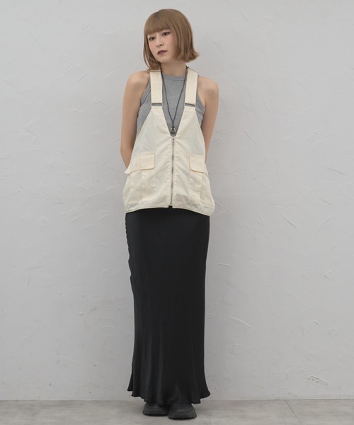 leimn ベスト ジレ 2WAYサスペンダートップス レディース : ZOZOTOWN
