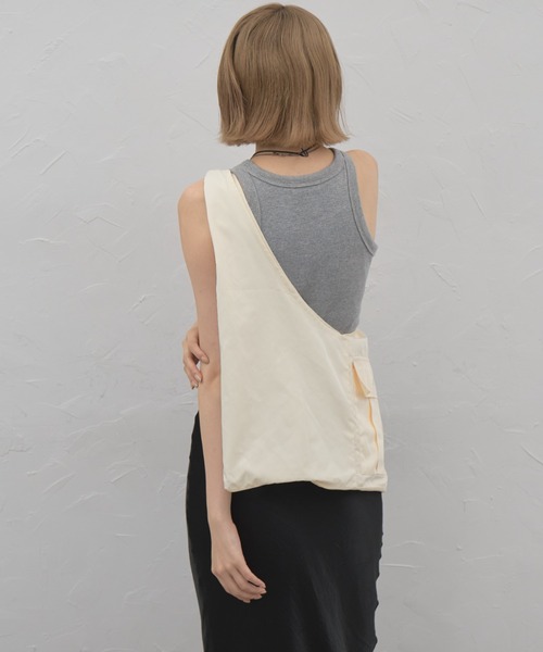 leimn ベスト ジレ 2WAYサスペンダートップス レディース : ZOZOTOWN