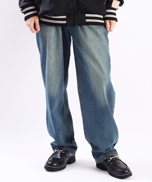 WESTSEA（ウエストシー） ジーンズ オーバーダイ デニムワイドバギー