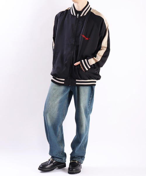 WIND AND SEA ワイドデニムパンツ XL 日本製 バギーシルエット WIND AND SEA ワイドデニムパンツ XL 日本製 バギーシルエット