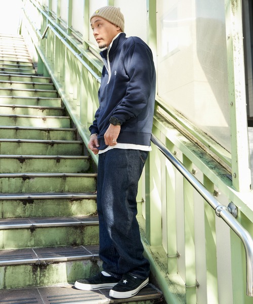 NO NEED（ノーニード） トレーナー スウェット スウェットハーフジップ