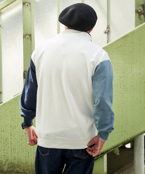 NO NEED（ノーニード） トレーナー スウェット スウェットハーフジップ