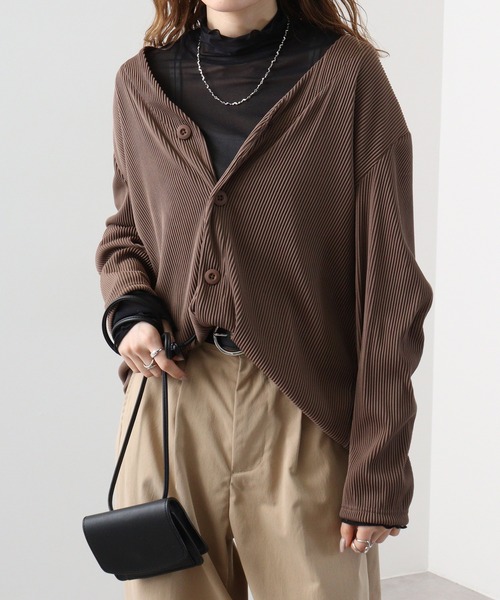 EVOLUTION（エボリューション） カーディガン Pleated mode cardigan