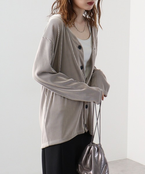 EVOLUTION（エボリューション） カーディガン Pleated mode cardigan