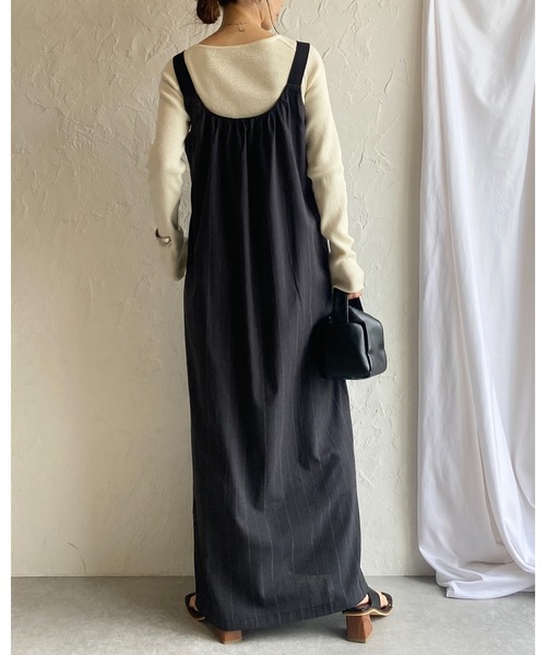 She's Closet ジャンパースカート 2WAYフレアロングギャザー