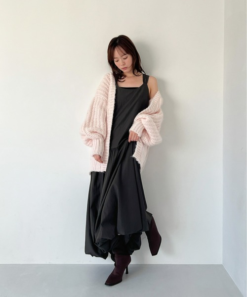 Olu.（オルドット） ワンピース バックベルトバルーンワンピース