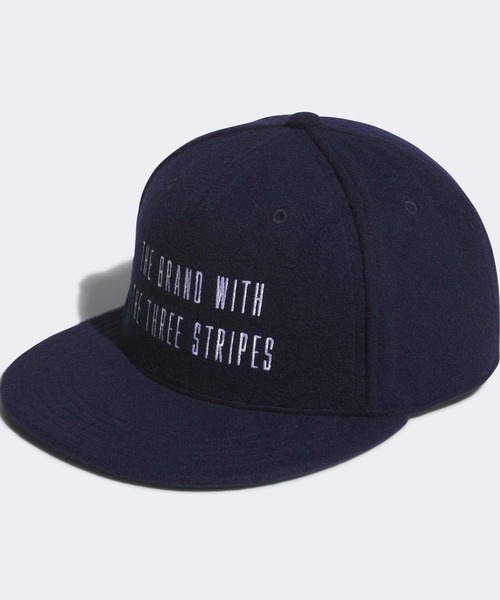 adidas キャップ 帽子 ツイード フラットビルキャップ「adidas