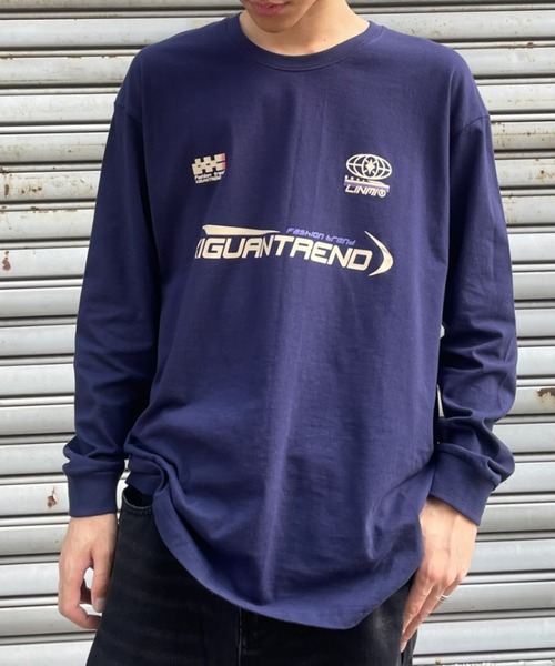 B.R.U tシャツ プリントグラフィック長袖Tシャツ メンズ