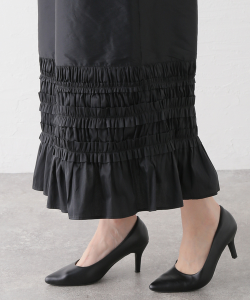 ヌキテパ ロングワンピース Frill Shirts Dress 【公式通販】