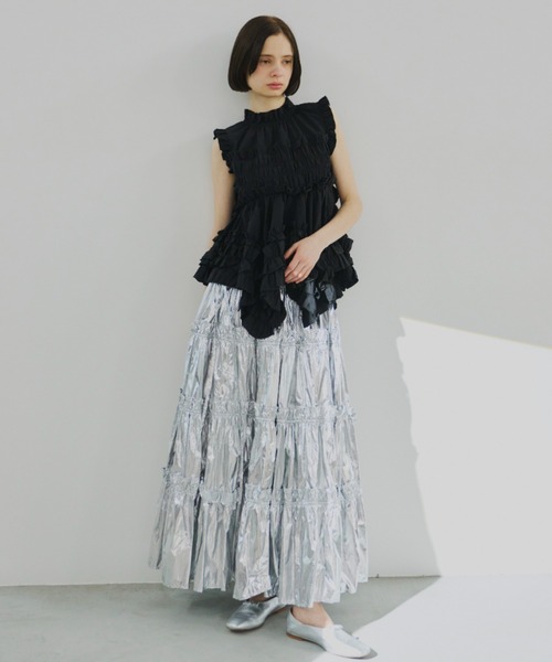 PERNA（ペルナ） スカート フリルティアードスカート : ZOZOTOWN Yahoo