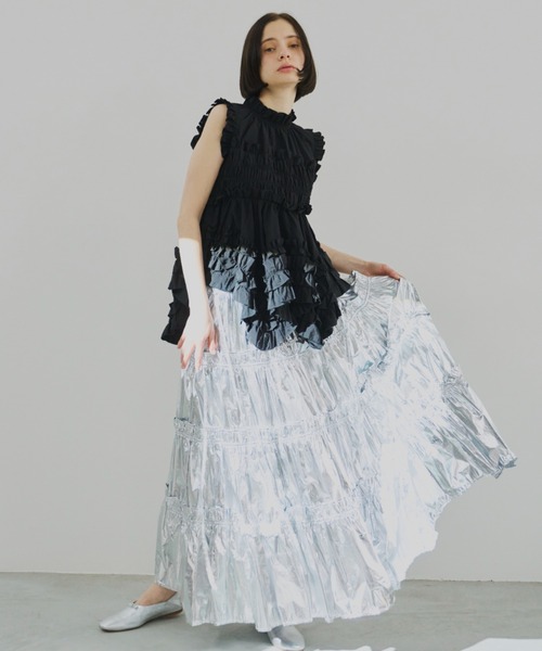 PERNA（ペルナ） スカート フリルティアードスカート : ZOZOTOWN Yahoo