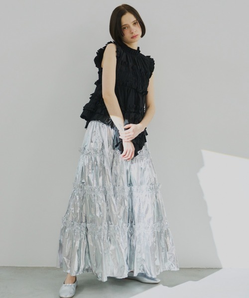 PERNA（ペルナ） スカート フリルティアードスカート : ZOZOTOWN Yahoo