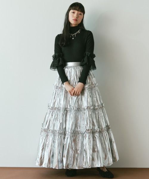 PERNA（ペルナ） スカート フリルティアードスカート : ZOZOTOWN Yahoo