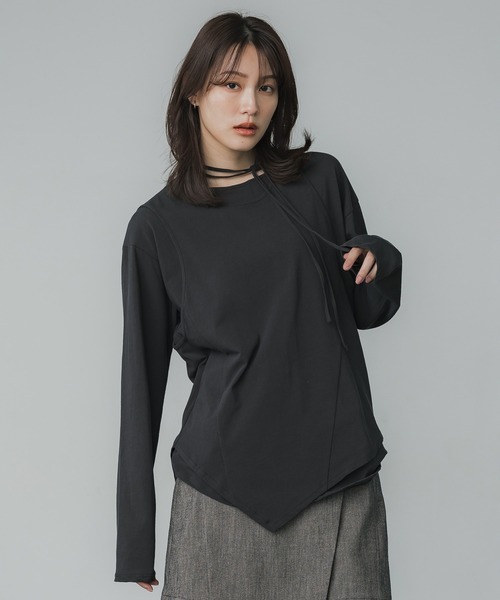 tシャツ レイヤードホルターTOP レディース