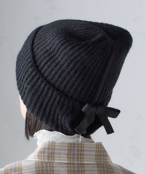 SHIPS（シップス） ニット帽 ニットキャップ 2WAY リボン ニット