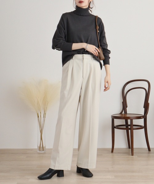 EGLANTINE ニット セーター Eglantine ライン入りドルマン