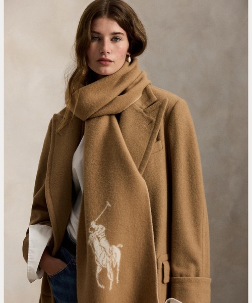 POLO RALPH LAUREN マフラー ストール Big Pony ウール レディース