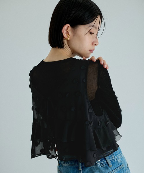 ADAM ET ROPE' ベスト ジレ 「サステナブル」シアードットプル