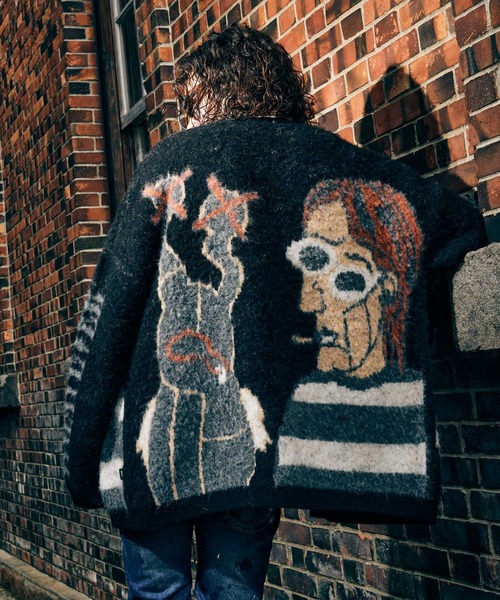 glamb（グラム） カーディガン Weeping Man Cardigan / ウィーピング