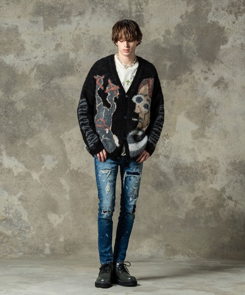 glamb（グラム） カーディガン Weeping Man Cardigan / ウィーピング