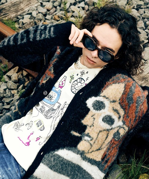 glamb（グラム） カーディガン Weeping Man Cardigan / ウィーピング