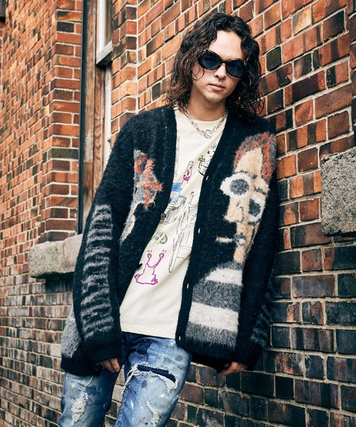 glamb（グラム） カーディガン Weeping Man Cardigan / ウィーピング