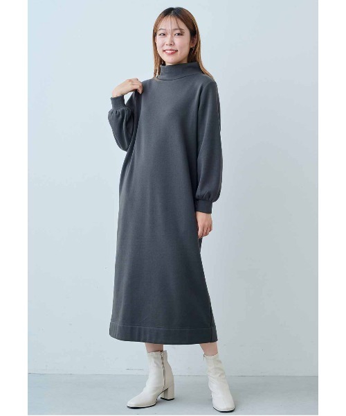 IEDIT（イディット） ワンピース すっきり見えも暖かさもかなえる 裏