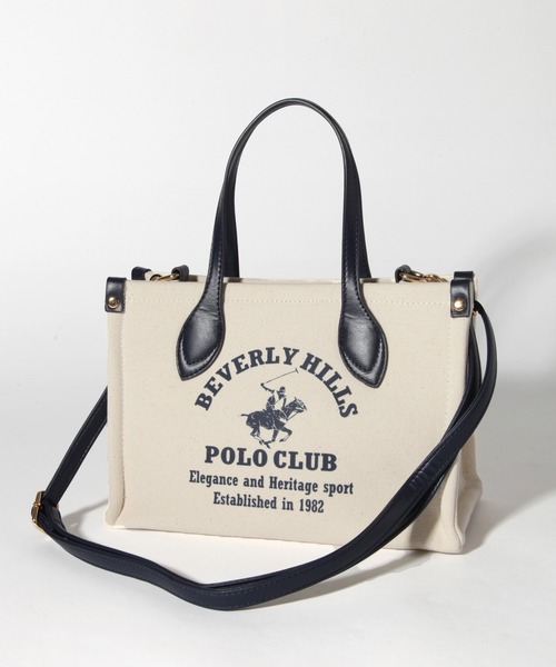 ビバリーヒルズポロクラブキャンバストートバッグ BEVERLY HILLS POLO CLUB トートバッグ 「Beverly Hills