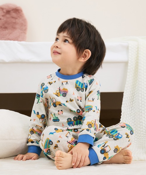 Combi mini パジャマ おなか安心ボタン付き毛玉ができにくいスムース