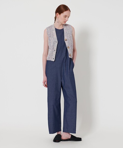ベスト ジレ 「Steven Alan」メランジ テープヤーン ニット ベスト レディース STEVEN ALAN ベスト ジレ 「Steven Alan」メランジ テープヤーン