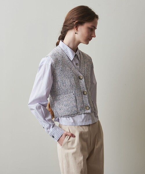 STEVEN ALAN ベスト ジレ 「Steven Alan」メランジ テープヤーン