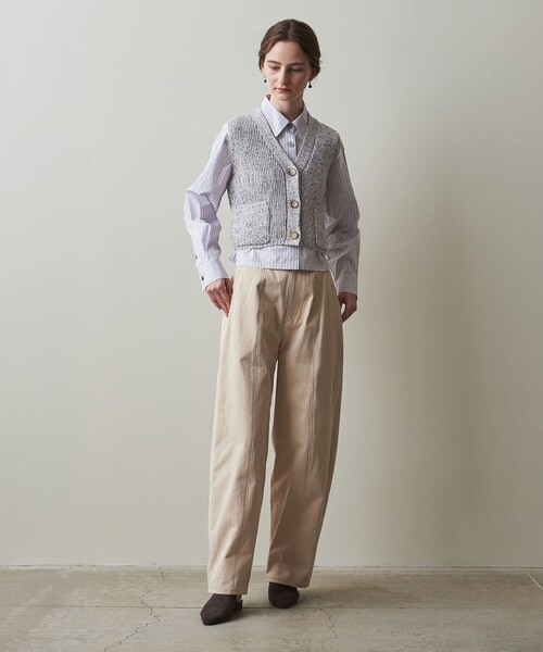 ベスト ジレ 「Steven Alan」メランジ テープヤーン ニット ベスト レディース STEVEN ALAN ベスト ジレ 「Steven Alan」メランジ テープヤーン