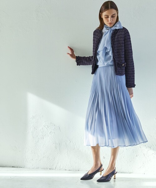 EPOCA（エポカ） スカート シアークロス プリーツスカート : ZOZOTOWN