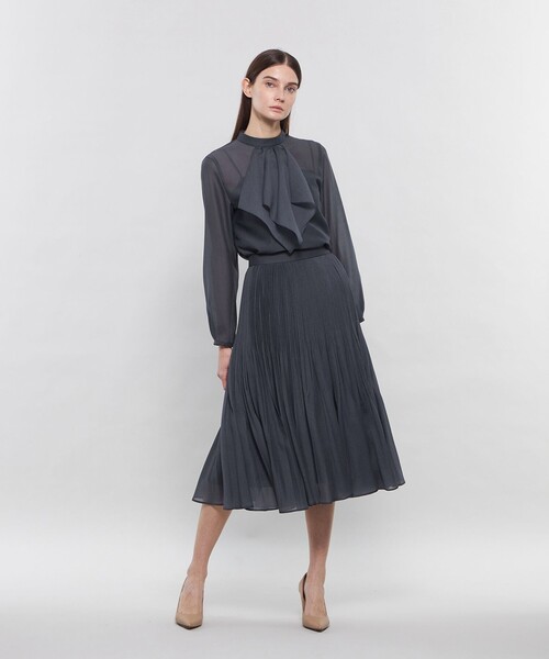 EPOCA（エポカ） スカート シアークロス プリーツスカート : ZOZOTOWN