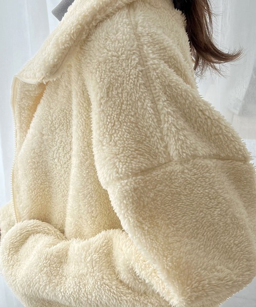 「Java」 ブルゾン LARGE モカ レディース_画像3