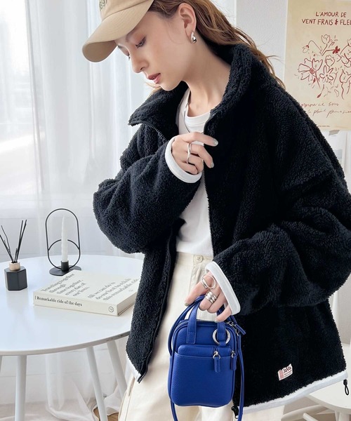 「Java」 ブルゾン LARGE モカ レディース_画像5