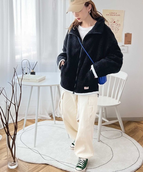 「Java」 ブルゾン LARGE モカ レディース_画像6