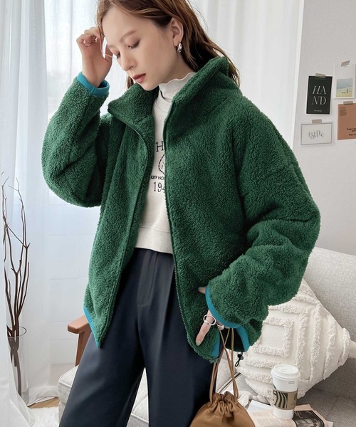 「Java」 ブルゾン LARGE モカ レディース_画像7