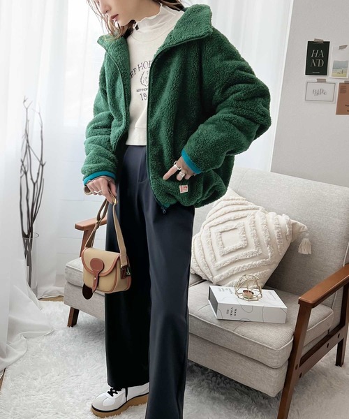 「Java」 ブルゾン LARGE モカ レディース_画像8