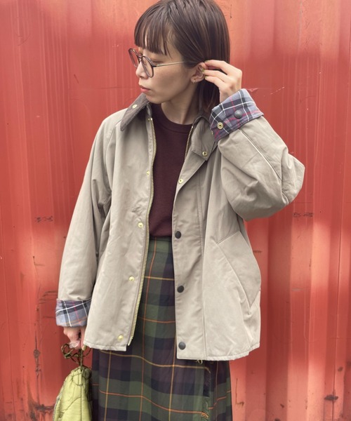 Barbour（バブアー） ジャケット 36 グレー レディース : ZOZOTOWN