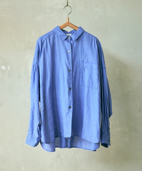 ブラウス シャツ B2872 ＢＩＧタックシャツ レディース